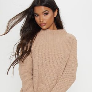 Mock Neck Sweater Dress